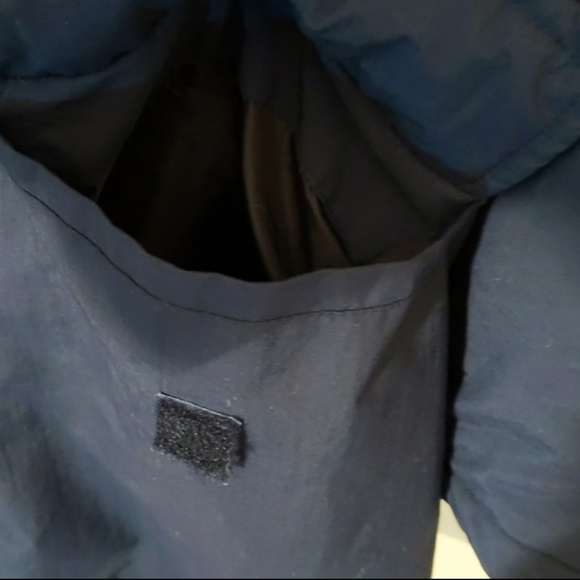 Nuage| Blue  and Orange Lined Long Heavy Winter Jacket - Picture 3 of 8